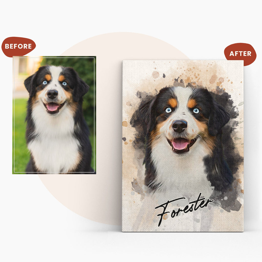 Personalized Pet Portraits on Canvas